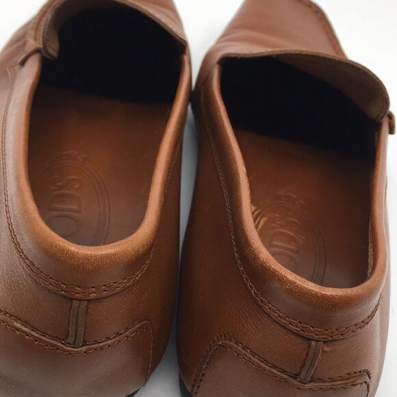 Tod’s Brown Leather Driving Mocassin Driving Loafers Sz EU 36 US 6. *Flawed* - Picture 12 of 17